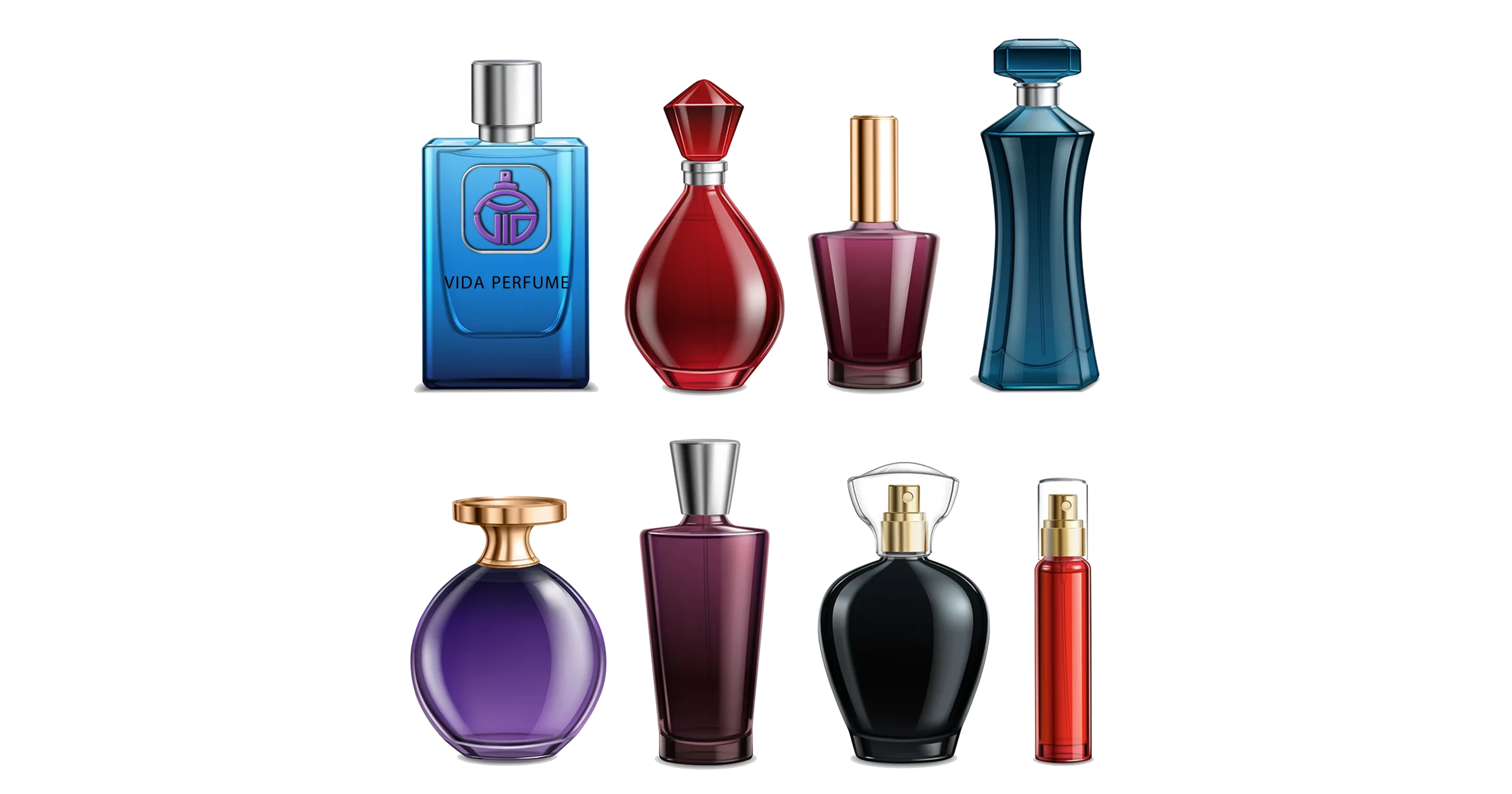 دکانت عطر در حجم های متنوع